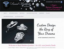 Tablet Screenshot of bradmatthewjewelers.com